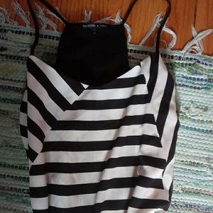 Black and White hi/lo dress